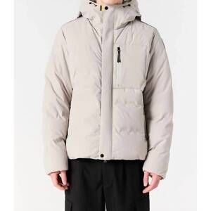 NEW PARAJUMPERS taiga hooded jacket in chateau grey